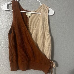 JUN&IVY Beige Textured Knit Sweater – Size XL